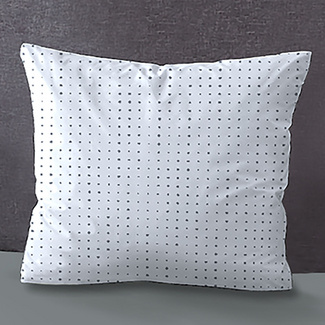 biberna Mako-Satin Kopfkissenbezug PUNKTE - MIX & MATCH blau, 40x40 cm